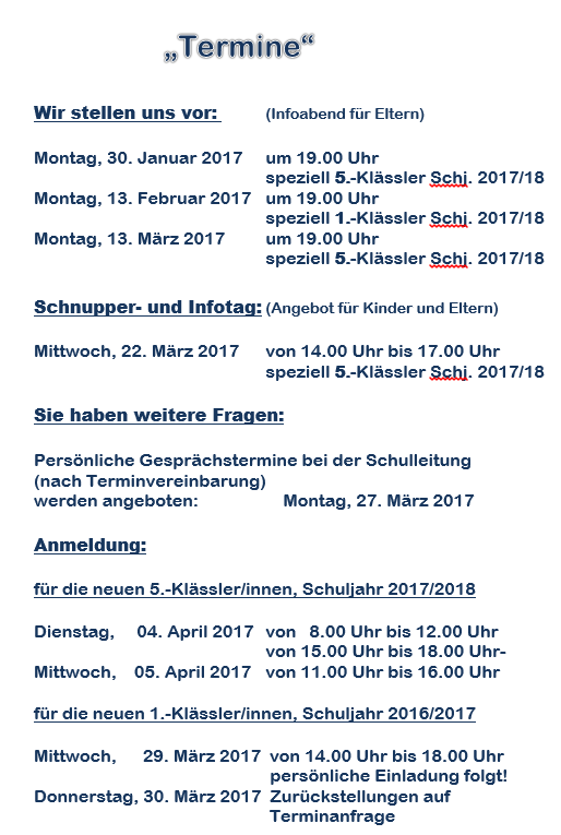 TermineJanuar